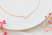 Load image into Gallery viewer, Name Necklace - Dazzling with Intermittent Pipe or Figaro Chain