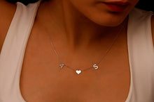 Load image into Gallery viewer, Initial Heart Necklace | Delicate Personalized Jewelry for Women