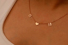 Load image into Gallery viewer, Initial Heart Necklace | Delicate Personalized Jewelry for Women