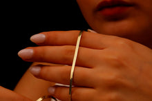 Load image into Gallery viewer, Glimmer &amp; Grace Herringbone Snake Chain Necklace - Dazzling Elegance in Every Curve