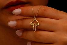 Load image into Gallery viewer, Mushroom Magic Pendant Necklace | Enchanting Design for Nature Lovers