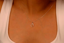 Load image into Gallery viewer, Tiny Middle Finger Jewelry | Silver Minimalist Pendant | Bold Charm for Best Friends