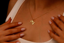 Load image into Gallery viewer, Horus Jewelry Gold Eye of Ra Pendant Necklace