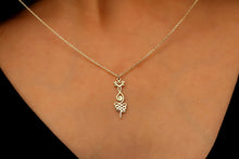 Load image into Gallery viewer, Lotus Unalome Necklace - Sterling Silver Yoga Symbol of Enlightenment
