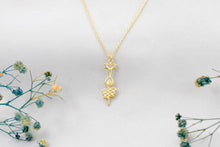 Load image into Gallery viewer, Lotus Unalome Necklace - Sterling Silver Yoga Symbol of Enlightenment