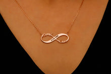 Load image into Gallery viewer, Custom Jewelry Infinity Name Necklace | Personalized Sterling Silver Anniversary Gift