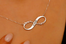 Load image into Gallery viewer, Custom Jewelry Infinity Name Necklace | Personalized Sterling Silver Anniversary Gift