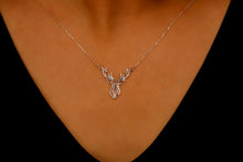 Load image into Gallery viewer, Sterling Silver Deer Origami Necklace - Chic Geometric Pendant for Nature Lovers