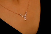 Load image into Gallery viewer, Sterling Silver Deer Origami Necklace - Chic Geometric Pendant for Nature Lovers