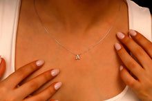 Load image into Gallery viewer, Personalized CZ Diamond Dainty Initial Necklace
