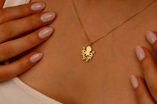 Load image into Gallery viewer, Gold Octopus Pendant Necklace | Minimalist Kraken Jewelry | Dainty Nautical Gift for Her