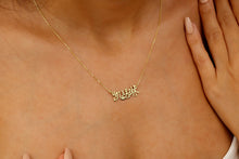 Load image into Gallery viewer, Personalized Chinese Name Necklace | 8K-18K Gold | Elegant Script Font | Unique Nameplate Jewelry for Lunar New Year