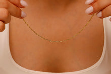 Load image into Gallery viewer, Shimmering Singapore Twist Chain Necklace | Luxurious Elegance for Every Occasion