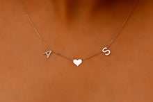 Load image into Gallery viewer, Initial Heart Necklace | Delicate Personalized Jewelry for Women