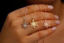 Load image into Gallery viewer, Snowflake Elegance Necklace - Sterling Silver Winter Charm
