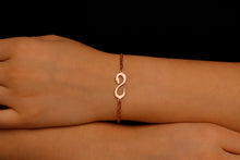 Load image into Gallery viewer, 14K Gold Dragon Bracelet - Sterling Silver Figaro Chain, Celebrate Your Zodiac Spirit