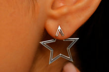 Load image into Gallery viewer, Starry Elegance Ear Jacket Earrings - Dazzling Sterling Silver Design