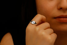 Load image into Gallery viewer, Celestial Charms Custom Zodiac Signet Ring - Sterling Silver Astrology Gift