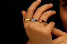 Load image into Gallery viewer, Celestial Charms Custom Zodiac Signet Ring - Sterling Silver Astrology Gift
