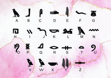Load image into Gallery viewer, Your Name in Hieroglyphs Necklace - Personalized Egyptian Name Jewelry