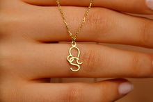 Load image into Gallery viewer, Zodiac Sign and Initial Necklace by SilverGoldandRose