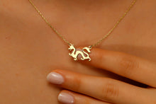 Load image into Gallery viewer, 14K Gold Dragon Necklace - Bold Chinese Astrology Charm for Good Luck &amp; Inspiration