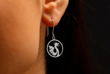 Load image into Gallery viewer, Dragonfly Jewelry Sterling Silver Dragon Dangle Earrings – Celebrate Chinese New Year in Style