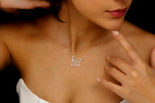 Load image into Gallery viewer, Cat's Meow Jewelry Cat Name Necklace - Personalized Pet Charm for Unique Style