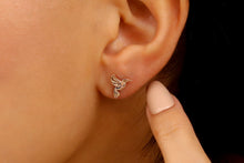 Load image into Gallery viewer, Hummingbird Earrings - Elegant Golden Bird Jewelry, Symbol of Love &amp; Beauty, Perfect Gift for Animal Lovers in Gold, Silver &amp; Rose