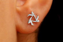 Load image into Gallery viewer, Angel Aura Unique Stud Earrings - Embrace Your Purpose with Sparkling Angel Numbers