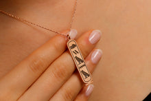 Load image into Gallery viewer, Personalized Egyptian Cartouche Necklace - Custom Hieroglyph Jewelry