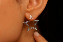 Load image into Gallery viewer, Starry Elegance Ear Jacket Earrings - Dazzling Sterling Silver Design