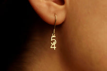 Load image into Gallery viewer, Lucky Charm Jewelry Sterling Silver Number Drop Earrings