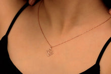 Load image into Gallery viewer, Elegant Initials Necklace | Custom 14K Gold Monogram | Chic Geometric Design