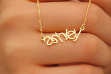 Load image into Gallery viewer, 14K Gold Name Necklace - Personalized Initial Jewelry