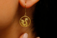 Load image into Gallery viewer, Dragonfly Jewelry Sterling Silver Dragon Dangle Earrings – Celebrate Chinese New Year in Style