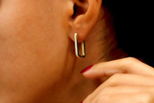 Load image into Gallery viewer, Shine Sterling Silver Huggie Hoop Set with Cubic Zirconia