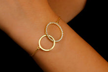 Load image into Gallery viewer, Infinity Link Bracelet with Diamonds