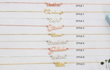 Load image into Gallery viewer, Personalized Sterling Silver Name Necklace | Signature Font Elegance
