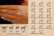 Load image into Gallery viewer, PawPrints Dog Silhouette Necklace - Elegant Design Capturing Your Love for Dogs