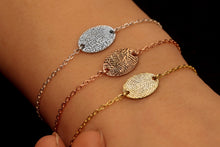 Load image into Gallery viewer, Loved Ones Fingerprint &amp; Handwriting Bracelet | Personalized Sterling Silver Memorial Jewelry