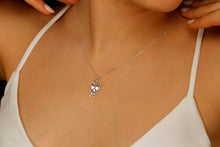 Load image into Gallery viewer, Sugar Skull Jewelry Co. Sterling Silver Sugar Skull Necklace | Dainty Day of the Dead Gothic Jewelry