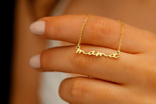 Load image into Gallery viewer, Mama Jewelry Dainty Silver Necklace for New Moms | Perfect Gift for Mother's Day &amp; Birthdays