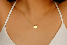 Load image into Gallery viewer, Personalised Year Necklace | Custom Birth Date &amp; Lucky Number Jewelry | Meaningful Birthday Gift