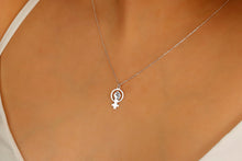 Load image into Gallery viewer, Empowering Female Symbol Venus Necklace