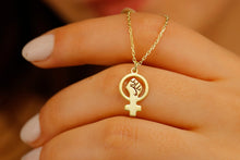 Load image into Gallery viewer, Empowering Female Symbol Venus Necklace