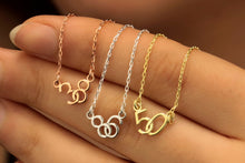 Load image into Gallery viewer, Lucky Numbers Personalized Interlock Necklace - Celebrate Your Unique Journey