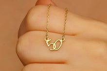 Load image into Gallery viewer, Lucky Numbers Personalized Interlock Necklace - Celebrate Your Unique Journey