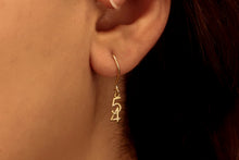 Load image into Gallery viewer, Lucky Charm Jewelry Sterling Silver Number Drop Earrings
