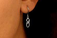 Load image into Gallery viewer, Lucky Charm Jewelry Sterling Silver Number Drop Earrings